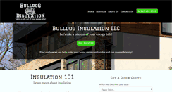 Desktop Screenshot of bulldoginsulation.net
