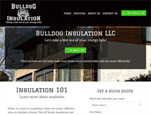 Tablet Screenshot of bulldoginsulation.net